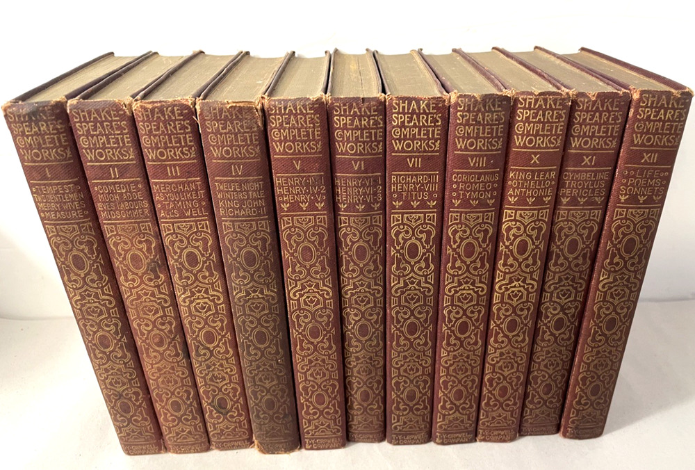 1903 Shakespeare Complete Works 11 Vol Set Thomas Y Crowell Pembroke Missing IX
